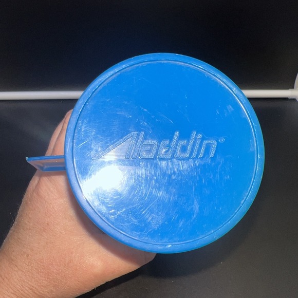 Vintage Aladdin Vanguard Thermos Bottle BlueBlack Diamond Quart - Picture 2 of 8